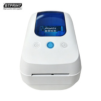 Printer Label Thermal Desktop AiYin AS220 2.5 Inch Tanpa Shaft 203DPI 150mm/s untuk Barcode, Label Harga, dan Stiker
