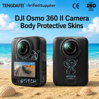 Pour DJI Osmo 360 II OEM ODM, sticker personnalisé en vinyle 3M, enveloppement complet du corps, logo personnalisé, vente en gros directe d'usine, accessoire