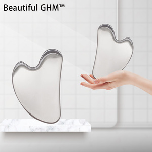 304 paslanmaz çelik <span class=keywords><strong>Gua</strong></span> <span class=keywords><strong>Sha</strong></span> yüz güzellik araçları Anti-Aging gueye yüz göz ve vücut masajı SPA aracı için Set - Product Image 2