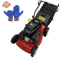 Tondeuse à gazon industrielle autotractée à essence monocylindre quatre temps 6HP 135CC avec bac de ramassage arrière réglable