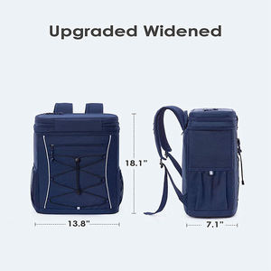 Mochila térmica aislada con muestra gratis, ideal para almuerzo o bebida, bolsa para acampar, senderismo, pesca, comida, resistente al agua, 600D, OEM - Product Image 4