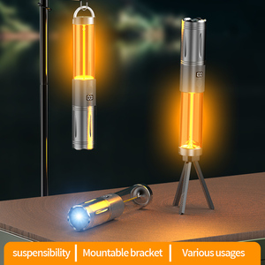 Lanterne de camping jaune filament de tungstène 360 ° lumière d'ambiance 2500mAh aimant zoomable torche USB fête festival lampe de poche - Product Image 3