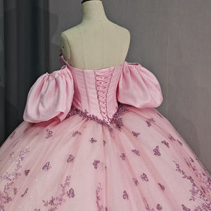 แจนเซมเบอร์ชุดราตรีชุดราตรีเปิดไหล่ลายเอ็มไพร์6793ส่องแสงเป็นประกายวิบวับ - Product Image 6