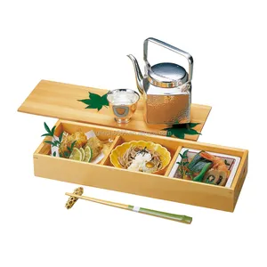 2024日本のレストラン木製食品収納容器日本の木製プレートトレイ食品用