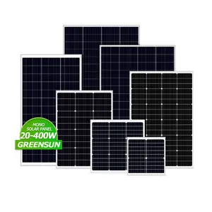 个性化批发价30W 50W 80W 100W 200瓦300瓦400瓦小型单声道太阳能电池板套件