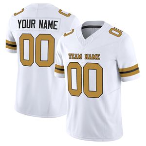 Op maat gemaakte hoogwaardige geborduurde American Football jersey, marineblauw en wit, gestikt, nationale teamkleding, nieuwste ontwerp, USA vlag uniformen - Product Image 3