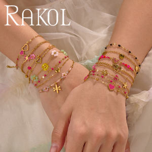 Rakol B1104 in acciaio inox Non appannato nuovo stile alla moda per le donne di alta qualità anallergico bellissimi braccialetti in magazzino - Product Image 1