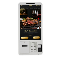 Machine de paiement de factures à écran tactile de 21,5 à 23,8 pouces, borne libre-service pour restaurant, borne de commande automatique