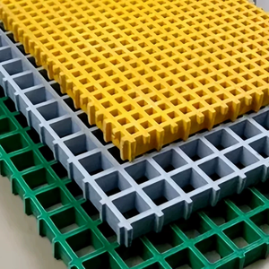 Grille en plastique renforcé de fibres de verre - un type de grille en fibre de verre utilisée pour le drainage <span class=keywords><strong>sur</strong></span> les plateformes de passerelles - Product Image 5