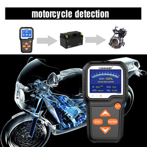공장 최고의 자동 도구 3 볼트 오토바이 배터리 테스터 Konnwei kw650 지능형 배터리 테스터 - Product Image 2