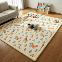 Home Textile Thickened Soft Coral Velvet Eco Friendly Cushioned Non-Slip Backing Low Pile Carpet for Living Room