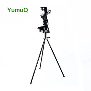 YumuQ Force/Breaking Ball /Angle/Height Adjustable Baseball Softball 3-Wheel Mute Change Ball Tee Pitching Machine