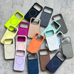 Funda de Silicona Líquida de Alta Calidad VAWI S042 con Magnético para <span class=keywords><strong>iPhone</strong></span> 13 14 15 16 17 Pro Max, Funda Protectora Antigolpes - Product Image 4
