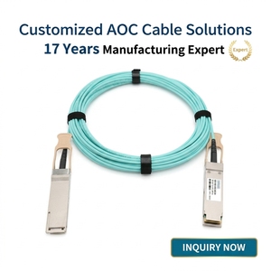 High Speed 10G 25G 40G 100G AOC Cable SFP+ SFP28 QSFP28 Active Optical Cable for Data Center Backbone <b>Network</b> <b>Switch</b> - Product Image 1