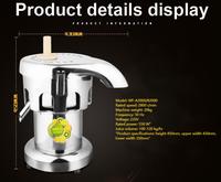 Presse-agrumes électrique portable en acier inoxydable 370W, mini mixeur pour usage domestique et hôtelier, machine à jus de gingembre