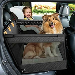 Asiento plegable para perros, cojín elevador para mascotas, protector de asiento de coche para cachorros, extensor de asiento de coche para perros grandes y medianos - Product Image 4