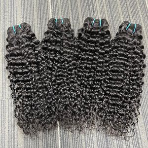 Cheveux vierges birmans 12A non traités, extensions de cheveux bouclés Eurasien Spring, cuticules alignées, lots de cheveux couleur noire - Product Image 4