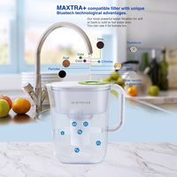 Carafe filtrante portable à eau riche en hydrogène, grande capacité, en plastique de qualité alimentaire, pour usage domestique et extérieur