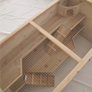 <span class=keywords><strong>Cage</strong></span> en bois durable de luxe pour petits animaux (cricots et hamsters) - Meuble pour animaux de compagnie fabriqué en Chine - Product Image 3