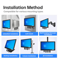 Monitor de Pantalla Táctil de Acero Inoxidable de Grado Industrial de 17/19 Pulgadas IP69K/PC Todo en Uno con Diseño sin Ventilador Totalmente Resistente al Agua PLC HMI