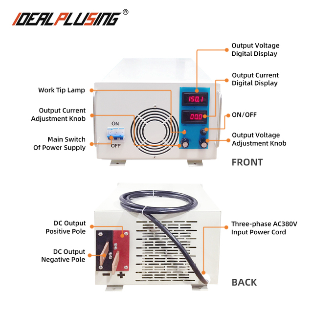 Idealplusing 14VDC 500A DC Rectifier 5000W 6000W 7000W Aging Test Adjustable Power Supply