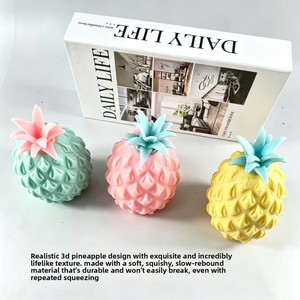 Juguete Antiestrés de Piña con Sonido, Bolas Explosivas de Goma, Simulación de Fruta, Unisex - Product Image 4