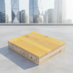 Panneaux de coffrage en bois contreplaqué 3 plis jaune avec intercalaire X et tirant plat pour coffrage de dalle en béton - Product Image 1