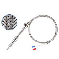 Sonde de température industrielle PT100 RTD, filetage M12 1/2 NPT, acier inoxydable 304 316L, longueur personnalisée, OEM ODM