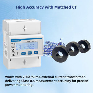 Yada YDS60-C24 3 giai đoạn 4 dây kỹ thuật số RS485 LCD Din Rail năng lượng mét thông minh cảm biến điện cho năng lượng mặt trời quang điện biến tần - Product Image 3