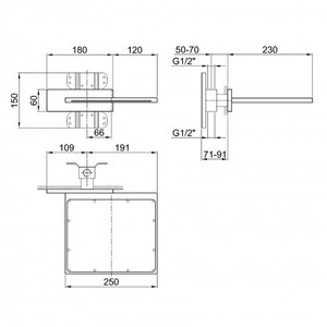 Accessorio elegante per soffione cascata Fantini per la tua doccia - Product Image 2