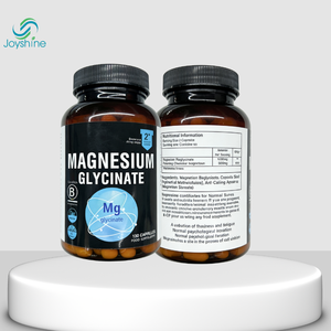 Glicinato de magnesio 208 mg, 120 cápsulas - Suplemento de magnesio de alta absorción para la salud muscular, nerviosa y ósea - Product Image 1