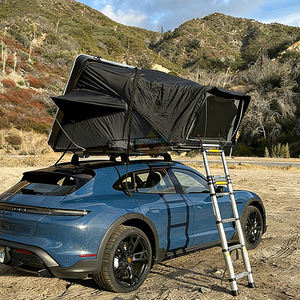 Tente de toit pliable pour camping, tente de toit rigide en aluminium, tente de toit double couche avec sac à chaussures, tente de toit en aluminium avec échelle - Product Image 2