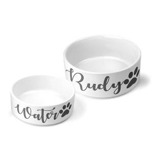 Muddy paws nome max animal de estimação, acessório de cerâmica bacia do cão filhote de cachorro - Product Image 3