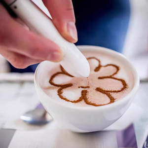 ปากกาเขียนลายลาเต้แบบพลาสติกใช้แบตเตอรี่ สำหรับตกแต่งกาแฟและเค้ก อุปกรณ์ทำขนมแบบพกพาอเนกประสงค์ - Product Image 2