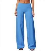 Pantalon décontracté Zechuang transfrontalier brossé amincissant, coupe ample, jambe large, taille basse, pour femme, idéal pour la course en extérieur et le sport 5529