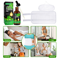 ALIVER 100% Huile essentielle de ricin de massage bio pressée à froid Huile de ricin noire jamaïcaine pure pour massage corporel
