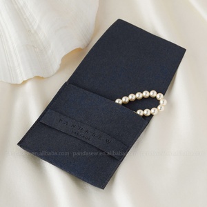 PandaSew Luxury Microfiber Necklace Earrings Ring Jewelry Pouch Small <b>Gift</b> <b>Envelope</b> Jewelry Bags - Product Image 4