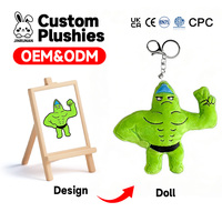 Porte-clés en peluche personnalisables de haute qualité, mignons, avec rembourrage en coton PP, petite taille, design unisexe pour Thanksgiving