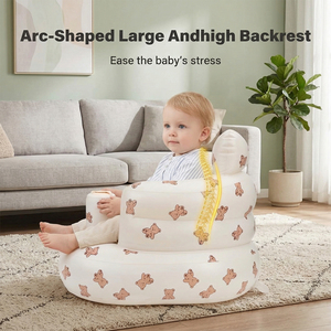 Asiento Inflable Ligero para Bebés con Bomba de Aire Integrada, Silla para Sentarse para Bebés de <span class=keywords><strong>3</strong></span> Meses en Adelante, para Casa, Camping, Playa y Exteriores - Product Image 5