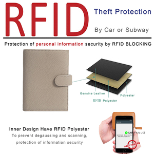 Sang Trọng Mang Nhãn Hiệu Của Phụ Nữ Da Chính Hãng Ví Du Lịch Tổ Chức Bìa Hộ Chiếu Chủ Thẻ Tùy Chỉnh Thiết Kế Bao Gồm Túi Trường Hợp - Product Image 5