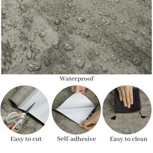 PVC strukturierter Beton Peel and Stick Tapete Kontakt papier Wasserdichtes selbst klebendes Vinyl Zement Tapete für Schlafzimmer Wand - Product Image 4