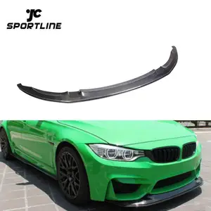 For BMW F80 M3 F82 F83 M4 2014-19 Carbon Fiber Front Bumper Lip Splitter Spoiler Body Kit