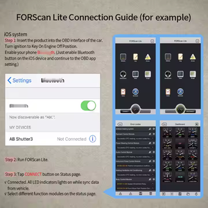 Vgate <span class=keywords><strong>vLinker</strong></span> <span class=keywords><strong>FD</strong></span> BT 4.0 Obd Autos canner Diagnose scanner Tool OBDII Autos canner für IOS Android - Product Image 5