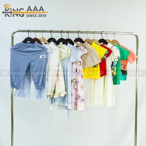 Vêtements d'été pour bébés et enfants à prix abordable 2025 – Friperie de produits pour bébés, vêtements d'<span class=keywords><strong>occasion</strong></span> en coton à manches courtes à imprimé animal, en stock - Product Image 4