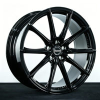 Jantes en alliage d'aluminium forgé noir brillant SRD 15-30 pouces, jantes personnalisées ET PCD pour Mercedes BMW Audi Porsche Hilux LC Maserati Tesla
