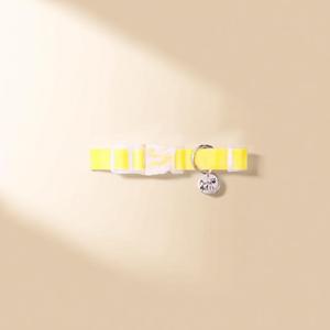 Collier pour chien de taille S, luxueux, simple, élégant, imperméable, durable, en PVC enduit, motif uni, design personnalisé, boucle réglable - Product Image 1