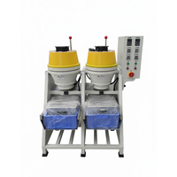 Polisseuse centrifuge 36L pour bijoux et métaux, deux têtes, machine de polissage à disque humide et sec, machine de finition et de polissage