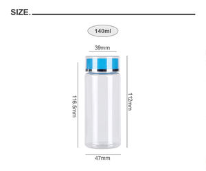 ขวดยาแคปซูลสำหรับวิตามิน140มล. สำหรับร้านขายยายาแคปซูลยาโปร่งใสสำหรับสัตว์เลี้ยงสีน้ำเงิน - Product Image 6