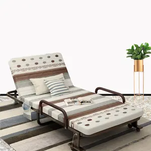 Hohe qualität multifunktionale kleine wohnung erwachsene zimmer metall frame zimmer folding doppel bett sofa