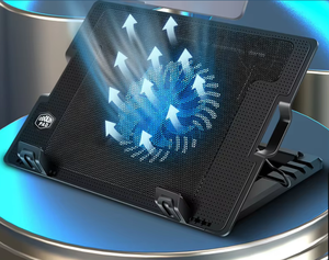 แผ่นระบายความร้อนแล็ปท็อปปรับได้10-17นิ้วโน้ต<span class=keywords><strong>บุ๊ค</strong></span> N18<span class=keywords><strong>พัดลม</strong></span>เดี่ยว - Product Image 6